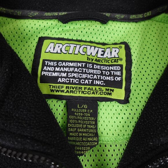 Arctic Cat Arcticwear Fleece Jacket Adult Large Cat's Pride Offroad 1/4 Zip - Picture 4 of 10
